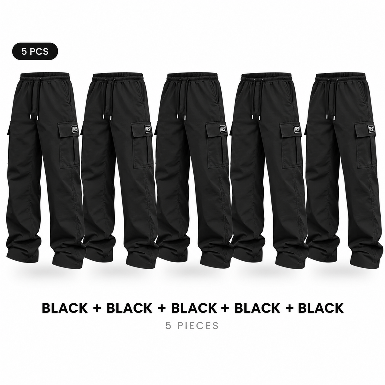 -Black-5-PACK ONLY $19