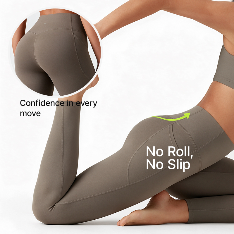 High Waisted Tummy Control Pocket Shaping Training Leggings