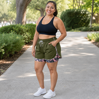 【End of Summer Sale】Women's casual athletic shorts with pockets