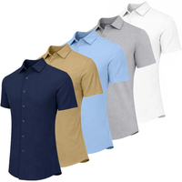 Navy-Khaki-Light Blue-Heather Grey-White