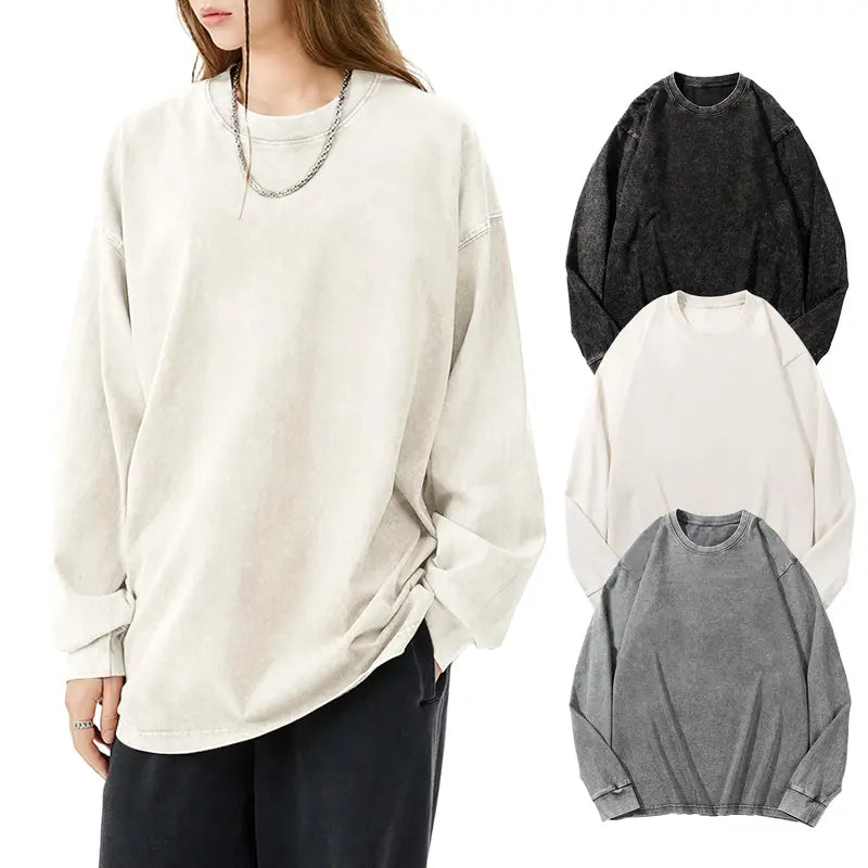 Unisex Long Sleeve Cotton T-Shirt