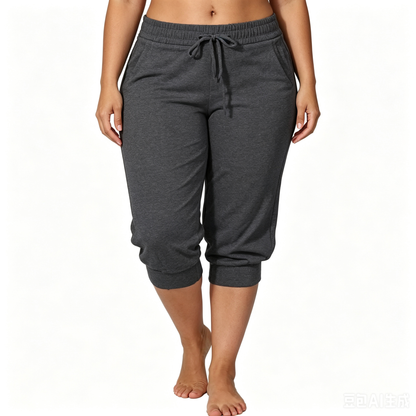 【LAST DAY SALE】Solid Color Minimalist Capri Pants