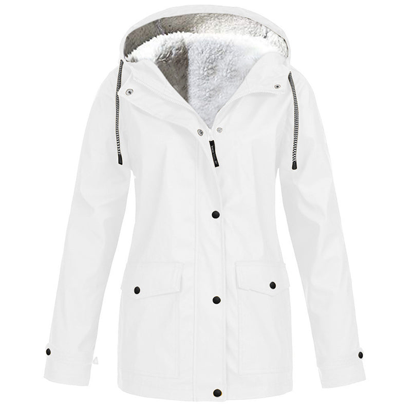 ❄️Winter Hot Sale – 60% Off! 💦Women's Plush-Lined Windproof Hooded Jacket