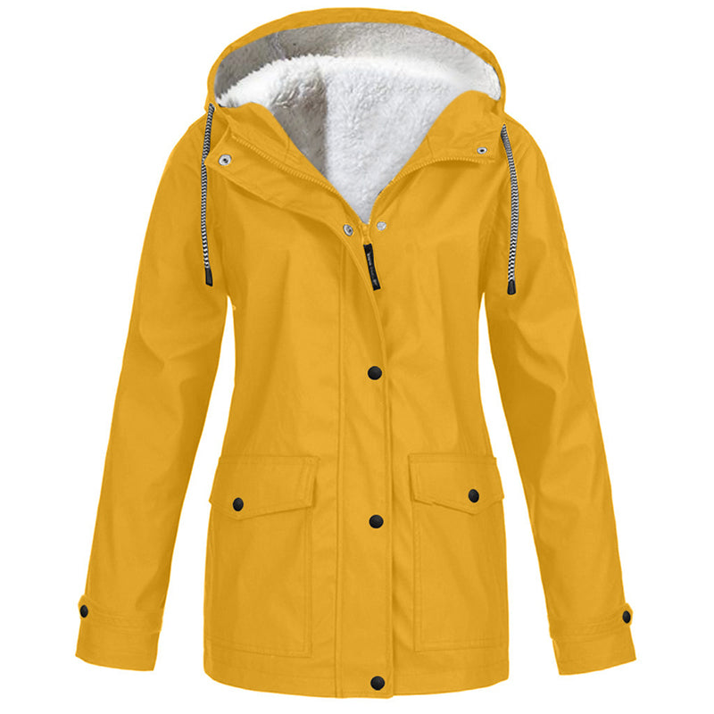 ❄️Winter Hot Sale – 60% Off! 💦Women's Plush-Lined Windproof Hooded Jacket