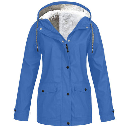 ❄️Winter Hot Sale – 60% Off! 💦Women's Plush-Lined Windproof Hooded Jacket