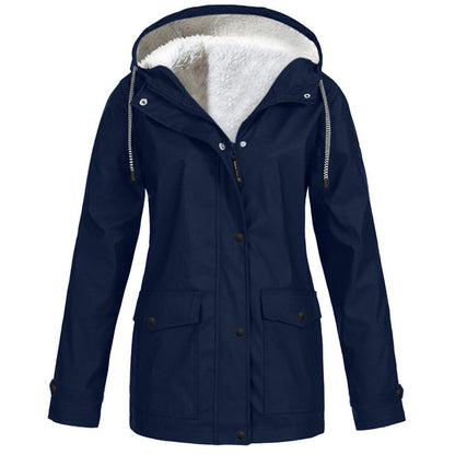 ❄️Winter Hot Sale – 60% Off! 💦Women's Plush-Lined Windproof Hooded Jacket