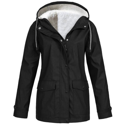 ❄️Winter Hot Sale – 60% Off! 💦Women's Plush-Lined Windproof Hooded Jacket