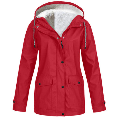 ❄️Winter Hot Sale – 60% Off! 💦Women's Plush-Lined Windproof Hooded Jacket