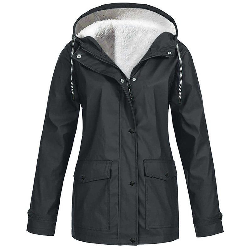 ❄️Winter Hot Sale – 60% Off! 💦Women's Plush-Lined Windproof Hooded Jacket