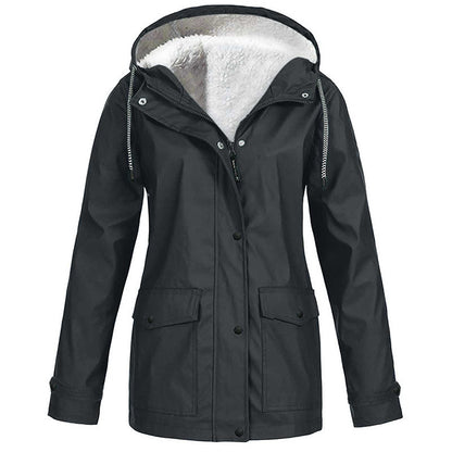 ❄️Winter Hot Sale – 60% Off! 💦Women's Plush-Lined Windproof Hooded Jacket