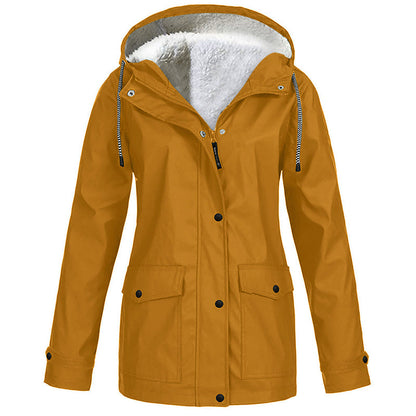 ❄️Winter Hot Sale – 60% Off! 💦Women's Plush-Lined Windproof Hooded Jacket